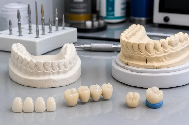 Manufatti protesici su misura realizzati in collaborazione con laboratori odontotecnici