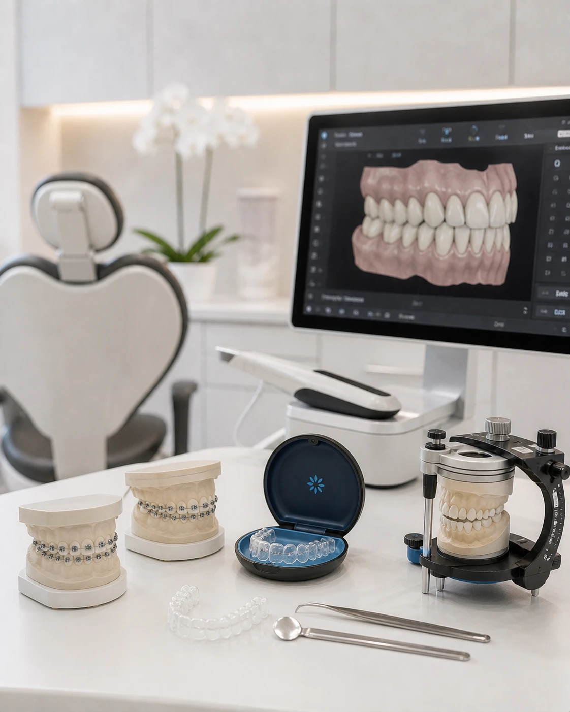 Trattamento ortodontico con allineatori trasparenti